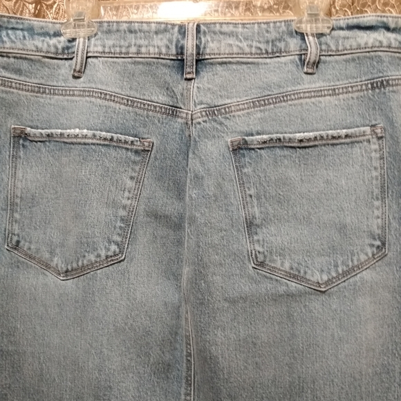 NWT 🔥 Fashion Nova Open to it denim midi skirt, WPL 2X - Picture 6 of 9